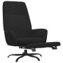 Sillón de relax con reposapiés terciopelo negro de , Sillones - Ref: Foro24-3097854, Precio: 101,17 €, Descuento: %