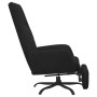 Sillón de relax con reposapiés terciopelo negro de , Sillones - Ref: Foro24-3097854, Precio: 101,17 €, Descuento: %