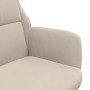 Relaxation armchair in cream-colored synthetic suede leather by , Armchairs - Ref: Foro24-341423, Price: 98,17 €, Discount: %