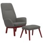 Sillón de relax con taburete tela gris claro de , Sillones - Ref: Foro24-3097871, Precio: 172,62 €, Descuento: %