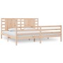 Solid pine wood bed frame 200x200 cm by , Beds and slatted bases - Ref: Foro24-3104303, Price: 154,99 €, Discount: %