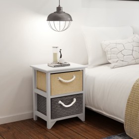 Nightstands 2 units wood by vidaXL, Nightstands - Ref: Foro24-242889, Price: 92,21 €, Discount: %