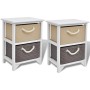 Nightstands 2 units wood by vidaXL, Nightstands - Ref: Foro24-242889, Price: 91,98 €, Discount: %