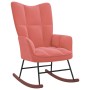 Silla mecedora de terciopelo rosa de , Mecedoras - Ref: Foro24-328143, Precio: 196,18 €, Descuento: %