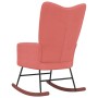 Silla mecedora de terciopelo rosa de , Mecedoras - Ref: Foro24-328143, Precio: 176,94 €, Descuento: %