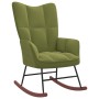 Silla mecedora de terciopelo verde claro de , Mecedoras - Ref: Foro24-328142, Precio: 135,90 €, Descuento: %