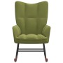 Silla mecedora de terciopelo verde claro de , Mecedoras - Ref: Foro24-328142, Precio: 135,90 €, Descuento: %