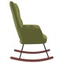 Silla mecedora de terciopelo verde claro de , Mecedoras - Ref: Foro24-328142, Precio: 135,90 €, Descuento: %