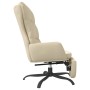 Sillón de relax con reposapiés tela color crema de , Sillones - Ref: Foro24-3097596, Precio: 125,08 €, Descuento: %