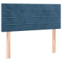 Dark blue velvet LED headboard 90x5x78/88 cm by , Headboards and footboards - Ref: Foro24-3121792, Price: 49,99 €, Discount: %