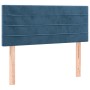 Box spring bed with dark blue velvet mattress 90x190 cm by , Beds and slatted bases - Ref: Foro24-3130995, Price: 327,66 €, D...