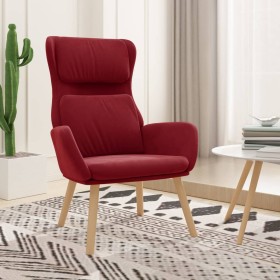 Sillón de relax de terciopelo rojo vino tinto de , Sillones - Ref: Foro24-341356, Precio: 107,99 €, Descuento: %