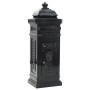 Vintage-style black stainless steel aluminum column mailbox by vidaXL, mailboxes - Ref: Foro24-43888, Price: 306,88 €, Discou...