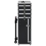 Black aluminum makeup trolley case by , toiletry bags - Ref: Foro24-91812, Price: 108,09 €, Discount: %