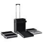 Black aluminum makeup trolley case by , toiletry bags - Ref: Foro24-91812, Price: 108,09 €, Discount: %