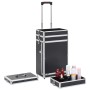 Black aluminum makeup trolley case by , toiletry bags - Ref: Foro24-91812, Price: 108,09 €, Discount: %