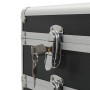 Black aluminum makeup trolley case by , toiletry bags - Ref: Foro24-91812, Price: 108,09 €, Discount: %