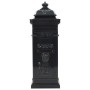 Buzón de columna de aluminio estilo vintage inoxidable negro de vidaXL, Buzones de correo - Ref: Foro24-43888, Precio: 306,88...