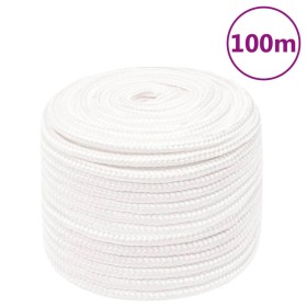 Intense white polypropylene boat rope 12 mm 100 m by , Ropes and metal cords - Ref: Foro24-152566, Price: 56,99 €, Discount: %