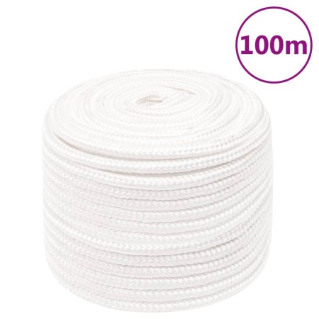 Intense white polypropylene boat rope 12 mm 100 m by , Ropes and metal cords - Ref: Foro24-152566, Price: 56,04 €, Discount: %