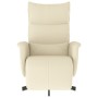 Recliner armchair with footrest in cream-colored synthetic leather by , Armchairs - Ref: Foro24-356585, Price: 209,94 €, Disc...