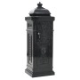 Buzón de columna de aluminio estilo vintage inoxidable negro de vidaXL, Buzones de correo - Ref: Foro24-43888, Precio: 306,88...