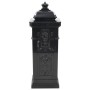 Buzón de columna de aluminio estilo vintage inoxidable negro de vidaXL, Buzones de correo - Ref: Foro24-43888, Precio: 306,88...