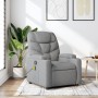 Light Gray Fabric Massage Recliner by , Armchairs - Ref: Foro24-372453, Price: 194,04 €, Discount: %