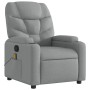 Sillón reclinable de masaje de tela gris claro de , Sillones - Ref: Foro24-372453, Precio: 252,76 €, Descuento: %