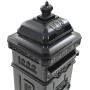 Vintage-style black stainless steel aluminum column mailbox by vidaXL, mailboxes - Ref: Foro24-43888, Price: 306,88 €, Discou...