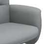 Sillón reclinable con reposapiés tela gris claro de , Sillones - Ref: Foro24-356570, Precio: 172,00 €, Descuento: %