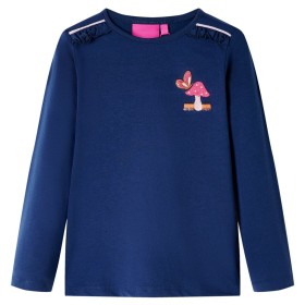 Camiseta infantil de manga larga azul marino 104 de , Camisetas para niños - Ref: Foro24-14240, Precio: 9,99 €, Descuento: %