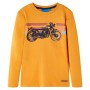 Long-sleeved ocher-colored children's t-shirt size 104 by , Kids T-shirts - Ref: Foro24-12640, Price: 8,51 €, Discount: %