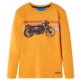 Camiseta infantil de manga larga color ocre 128 de , Camisetas para niños - Ref: Foro24-12642, Precio: 8,51 €, Descuento: %