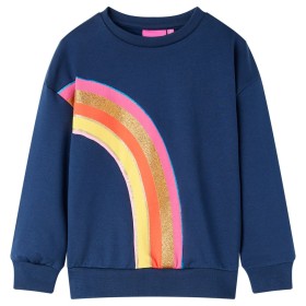 Marineblaues Kinder-Sweatshirt 128 von , Kinder-T-Shirts - Ref: Foro24-14307, Preis: 13,76 €, Rabatt: %