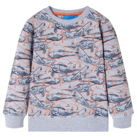 Children's gray mélange sweatshirt size 140 by , Kids T-shirts - Ref: Foro24-13168, Price: 11,99 €, Discount: %