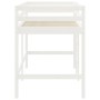 Cama alta de niños escalera madera maciza pino blanco 90x200 cm de , Camas y somieres - Ref: Foro24-835890, Precio: 155,62 €,...