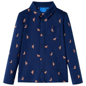 Navy blue children's shirt size 140 by , Kids T-shirts - Ref: Foro24-12978, Price: 10,99 €, Discount: %