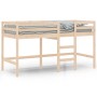 Cama alta de niños con escalera madera maciza pino 90x190 cm de , Camas y somieres - Ref: Foro24-835892, Precio: 144,66 €, De...