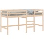 Cama alta de niños con escalera madera maciza pino 90x190 cm de , Camas y somieres - Ref: Foro24-835892, Precio: 144,66 €, De...