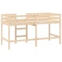 Cama alta de niños con escalera madera maciza pino 90x190 cm de , Camas y somieres - Ref: Foro24-835892, Precio: 144,66 €, De...