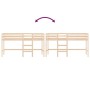 Cama alta de niños con escalera madera maciza pino 90x190 cm de , Camas y somieres - Ref: Foro24-835892, Precio: 144,66 €, De...