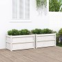 Outdoor planters 2 units solid white pine wood by , Pots and planters - Ref: Foro24-837462, Price: 134,82 €, Discount: %