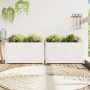 Outdoor planters 2 units solid white pine wood by , Pots and planters - Ref: Foro24-837462, Price: 133,99 €, Discount: %