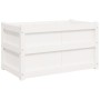 Outdoor planters 2 units solid white pine wood by , Pots and planters - Ref: Foro24-837462, Price: 133,99 €, Discount: %