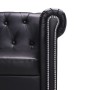 L-shaped Chesterfield sofa black synthetic leather by vidaXL, Sofas - Ref: Foro24-245536, Price: 688,97 €, Discount: %