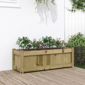 Jardinera de madera de pino impregnada 90x31x31 cm de , Maceteros y jardineras - Ref: Foro24-837457, Precio: 54,99 €, Descuen...