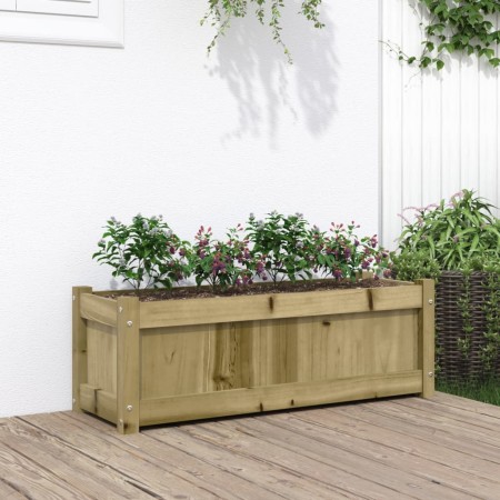 Jardinera de madera de pino impregnada 90x31x31 cm de , Maceteros y jardineras - Ref: Foro24-837457, Precio: 54,60 €, Descuen...