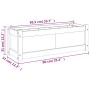 Impregnated pine wood planter 90x31x31 cm by , Pots and planters - Ref: Foro24-837457, Price: 54,60 €, Discount: %