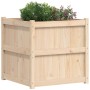 Jardinera de madera maciza de pino 70x70x70 cm de , Maceteros y jardineras - Ref: Foro24-837434, Precio: 81,12 €, Descuento: %